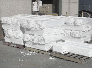 polystyrene blocks recycling