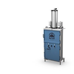 Small pneumatic plastic baler