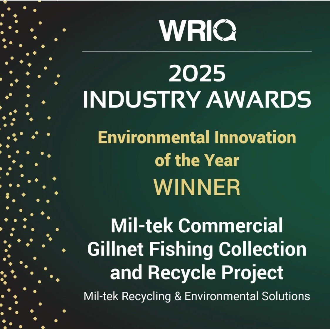 WRIQ Awards 2025 - Environmental Winner of the Year Announcement