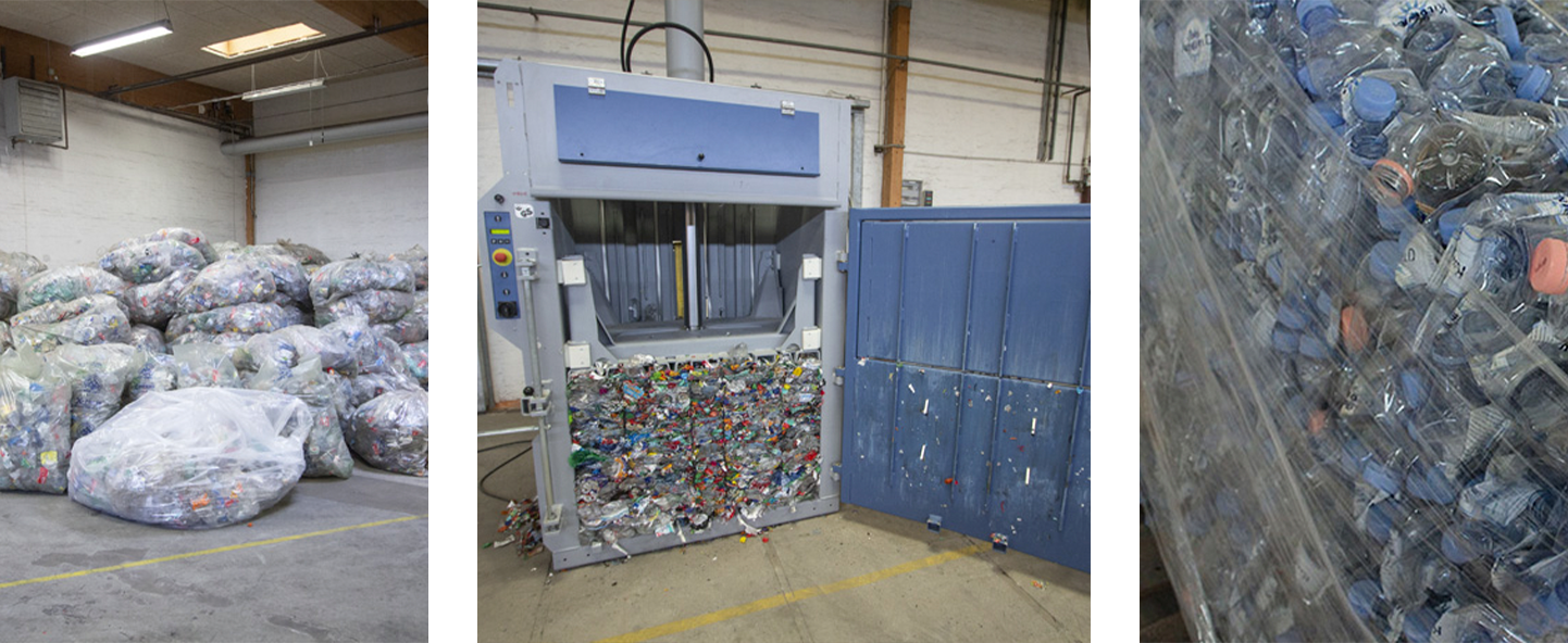 Plastic waste compaction